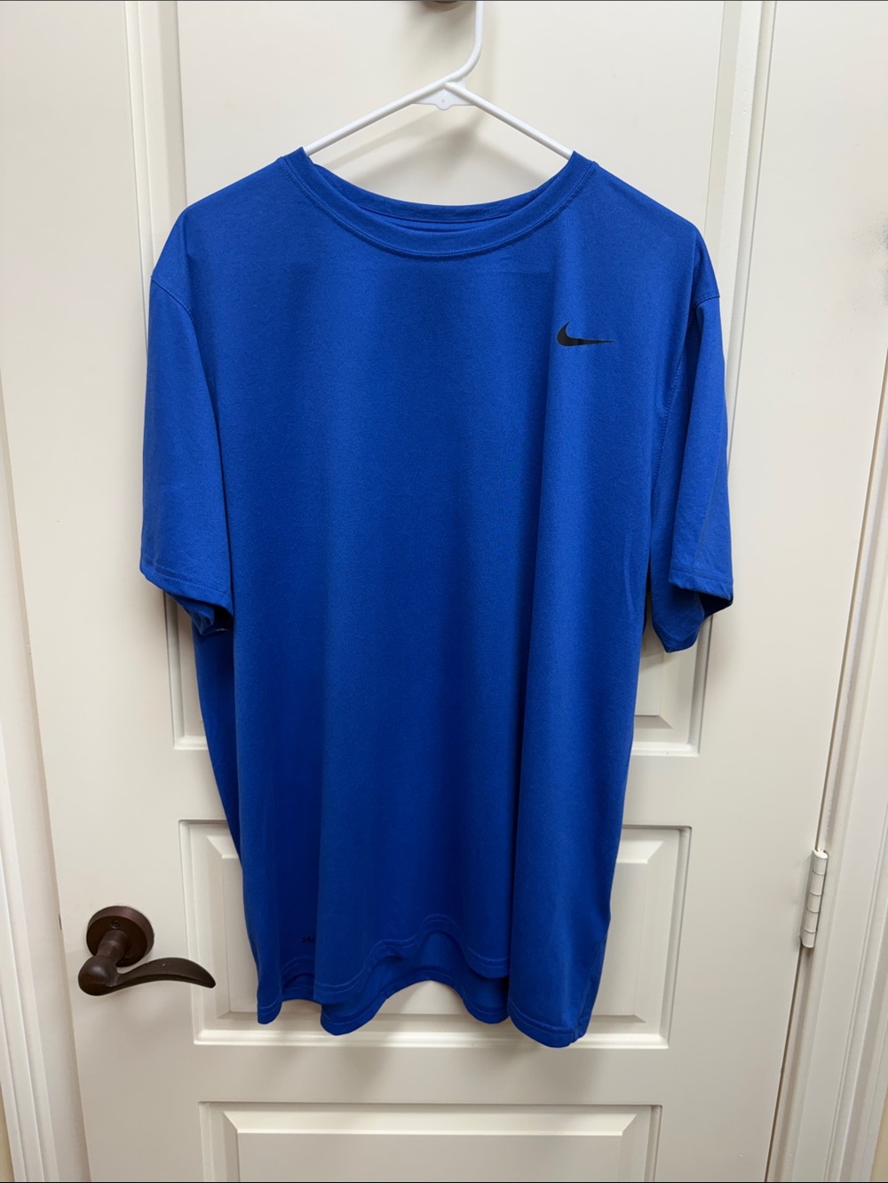 Nike Men’s Short-Sleeve Athletic Tee - Royal Blue with Black Swoosh